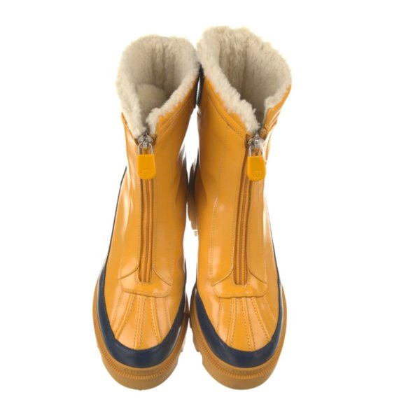 SOLD!!   Authentic GUCCI Leather Colorblock Pattern Rain Boots Size: 9 - Picture 5 of 7